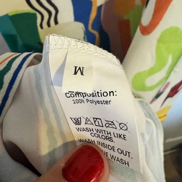 Colorful Boho Sun & Moon Maxi Dress – Medium – Vibrant Print - Picture 3 of 4